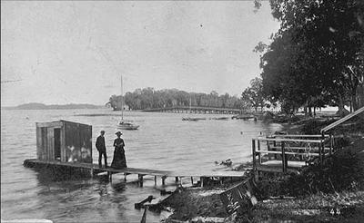 Looking towards Manitou Island, circa 1885