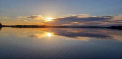 Sunset over White Bear Lake by Dale Grambush