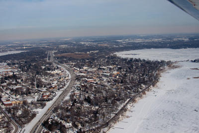 Picture:  Winter Aerial of White Bear Lake by Matt Todd
