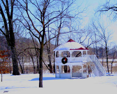 Picture of Winter Matoska Gazebo by Joe Koscianski