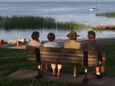 Picture:  Group Bench Lake View by Mike Brooks