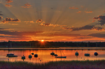 Picture:  Sailboats at Sunrise by Rachel Cain
