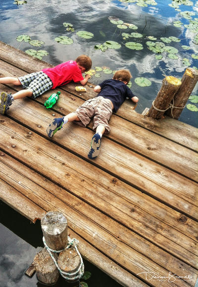 Boys on the Dock by Davin Brandt